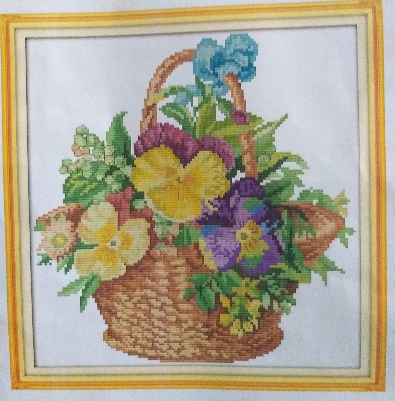 Borduurpakket  mand met violen, Verzenden, Nieuw, Handborduren, Borduurpakket