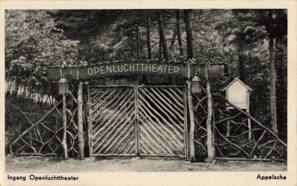 Appelscha Ingang Openluchttheater L2942, Ophalen, 1940 tot 1960, Gelopen, Friesland