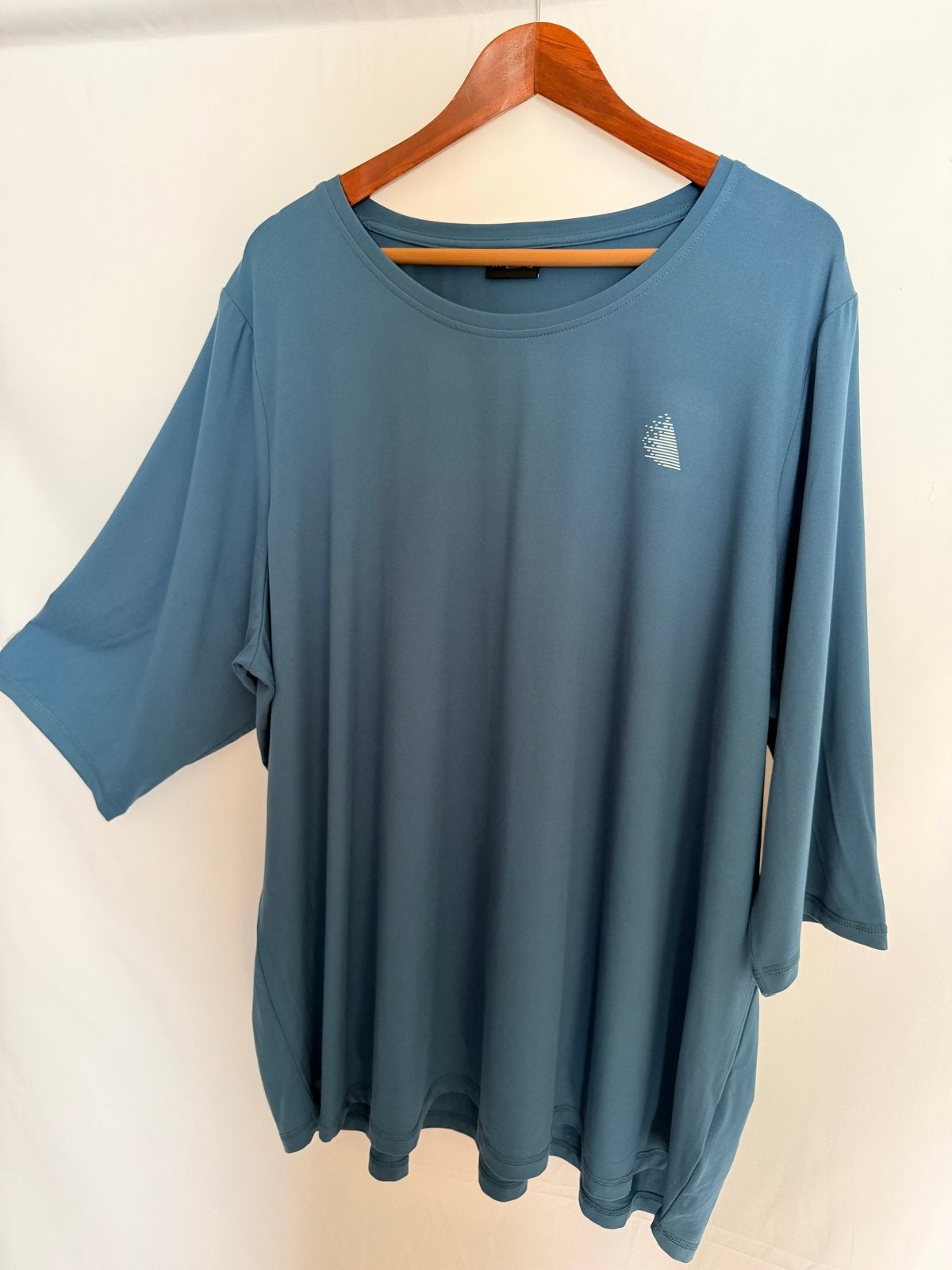 Zizzi Active Basic One 3/4 Mouw petrol t-shirt - Maat 58-60, Zizzi, Maat 46/48 (XL) of groter, Onbekend, Zo goed als nieuw