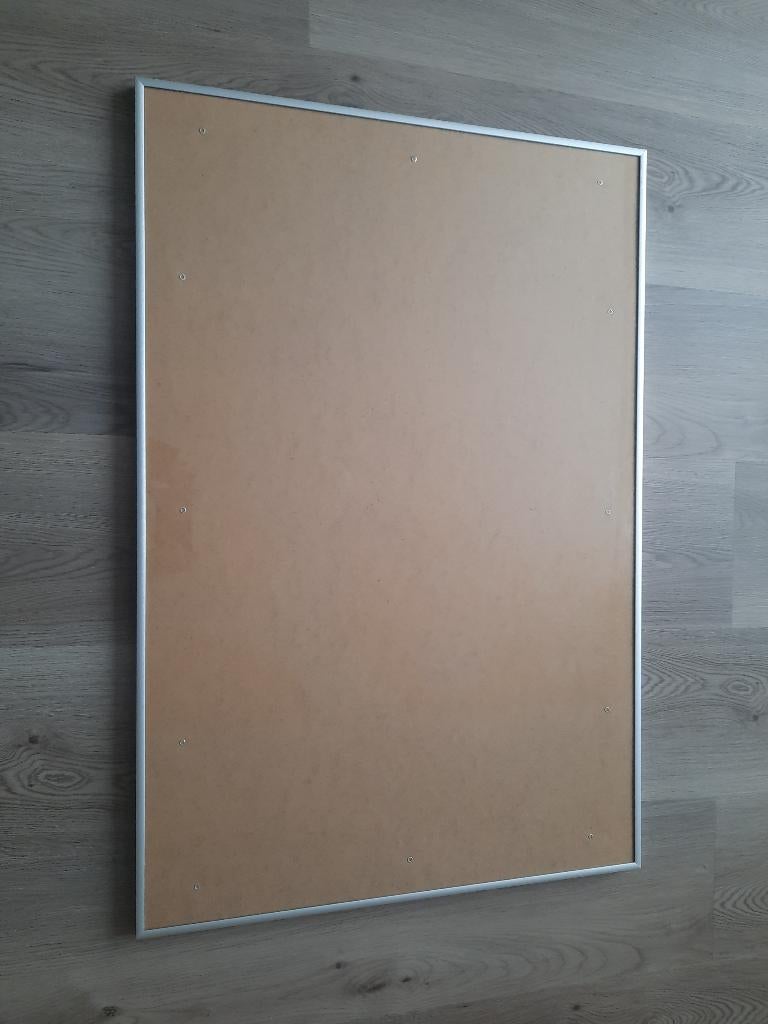 Wissellijst 60 x 90 cm mat aluminium, Huis en Inrichting, Woonaccessoires | Lijsten, Ophalen, Metaal of Aluminium, Zo goed als nieuw