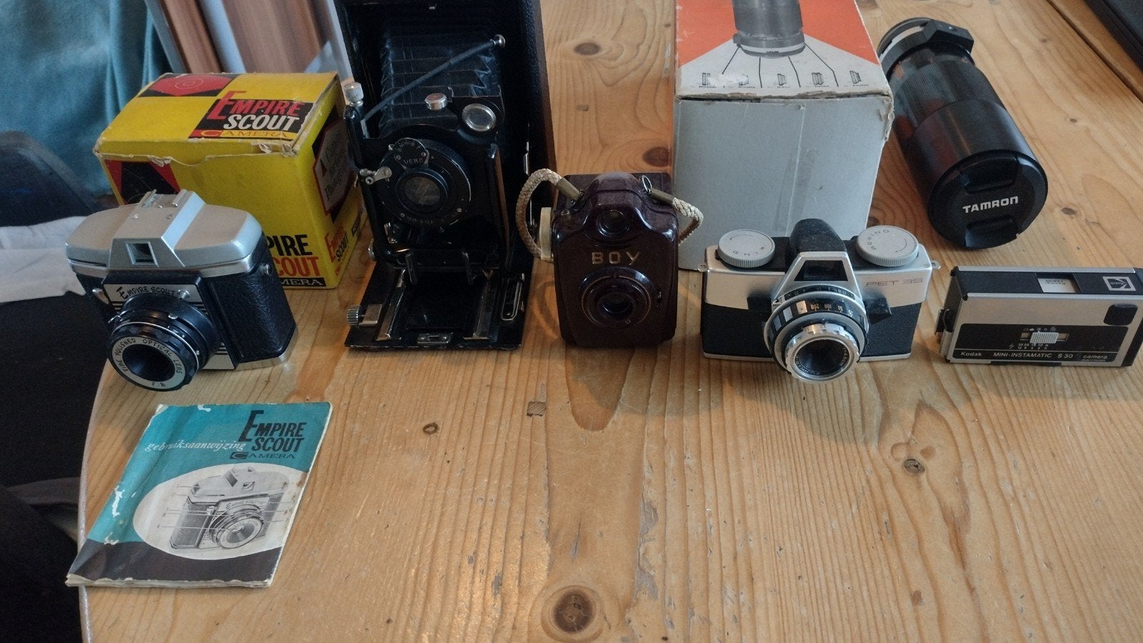 Vintage camera verzameling aangepast, Ophalen of Verzenden, Compact, Overige Merken