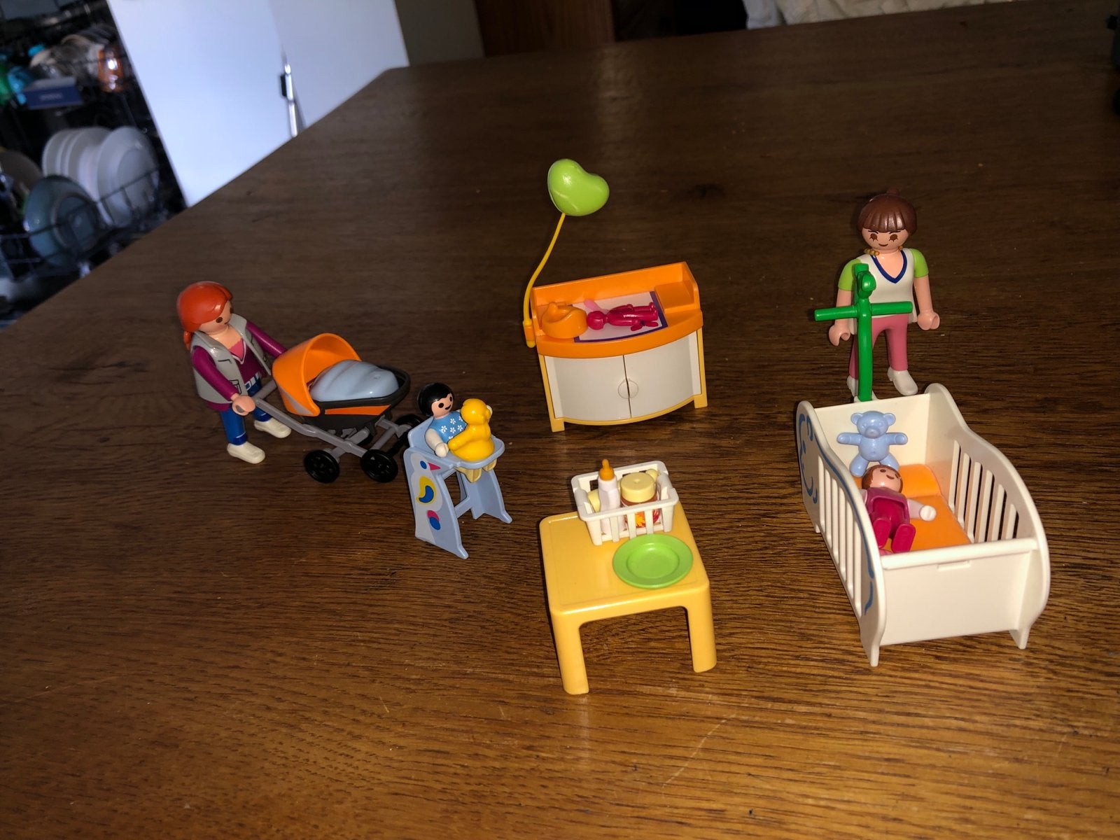 Playmobil baby set: 3 baby's, 2 moeders, kinderwagen, etc., Ophalen of Verzenden, Gebruikt, Overige typen, Met wieltjes