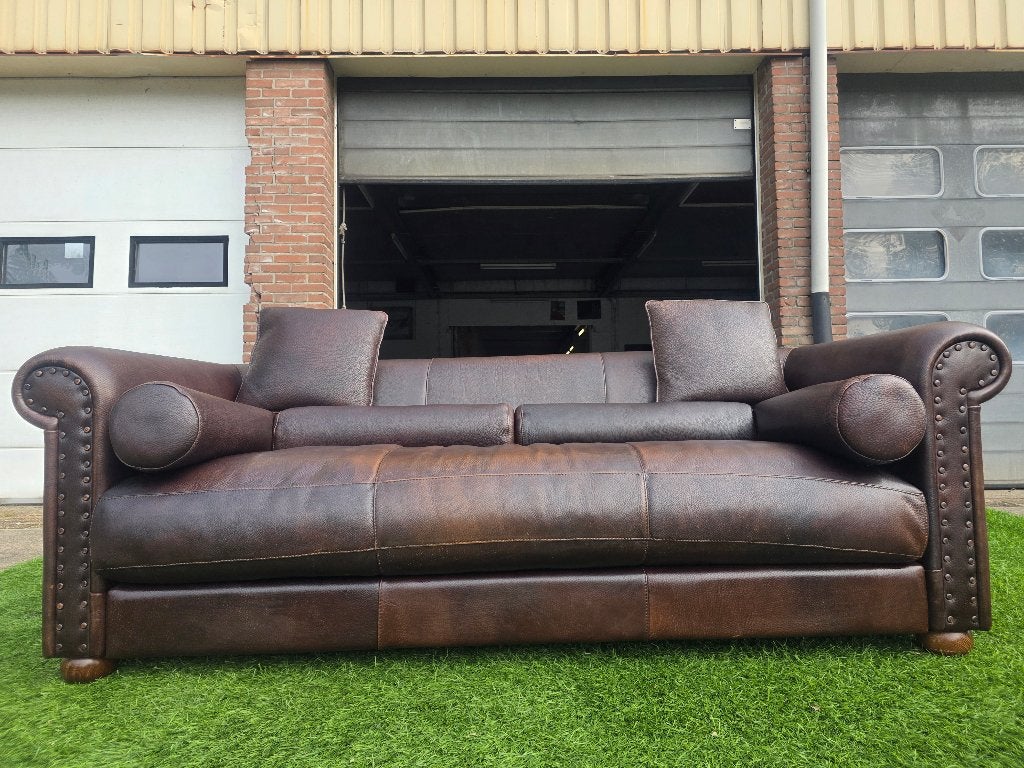 Bank BAXTER Alfred P bankstel 240cm  buffel leer sofa, Geen, Pahest@hotmail.nl, Design, Driepersoons
