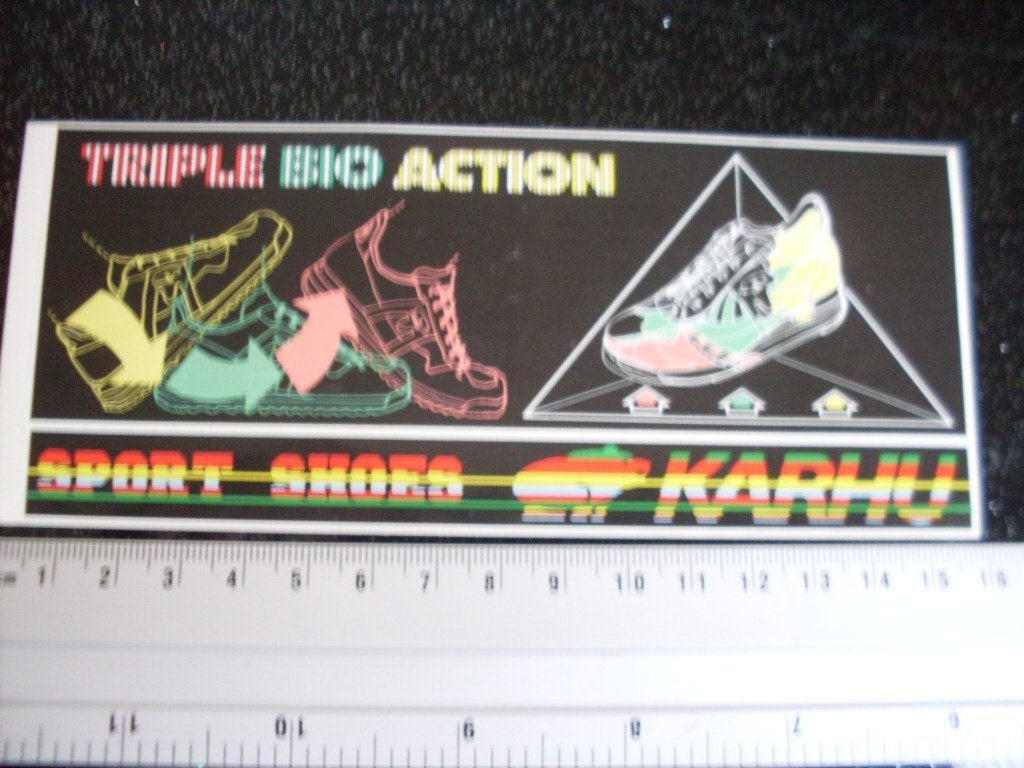 sticker triple bio action sport shoes karhu logo, Verzenden, Zo goed als nieuw, Merk