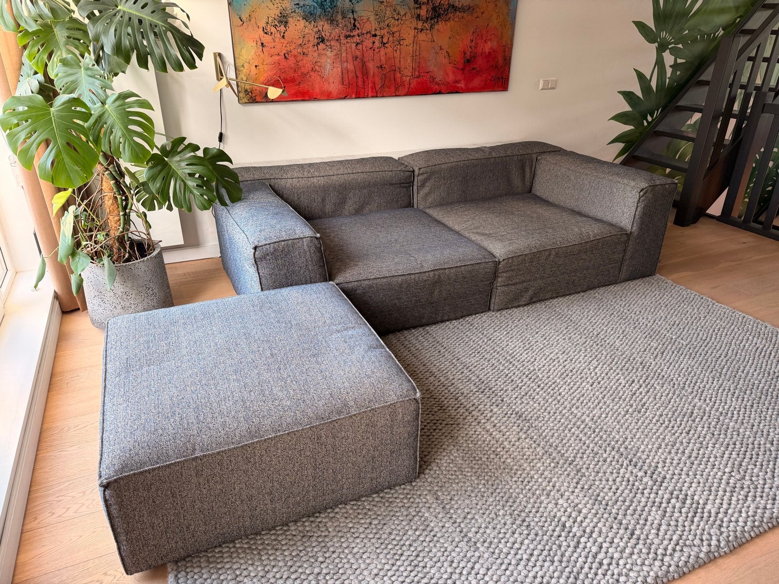 Bolia Cosima modulaire Bank met Poef en Kussens, 100 tot 125 cm, Hoekbank, Ophalen of Verzenden, Zo goed als nieuw