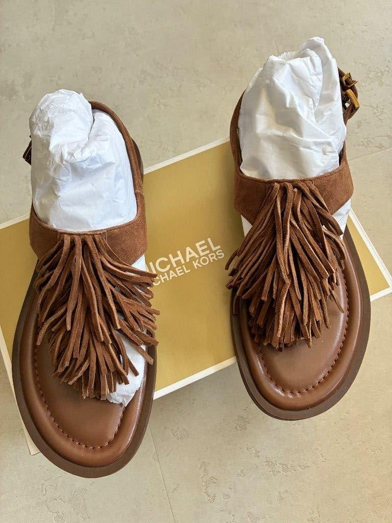 Michael Kors Sandalen Nieuw!!, Michael Kors, Bruin, Nieuw, Sandalen of Muiltjes