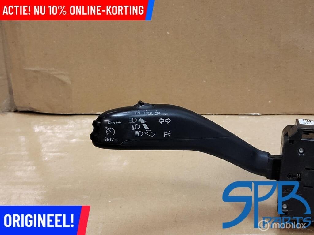 CRUISE CONTROL HENDEL VW POLO 6R COMBISCHAKELAAR STUURKOLOM, Auto-onderdelen, Gebruikt, VOLKSWAGEN, Volkswagen, Ophalen of Verzenden