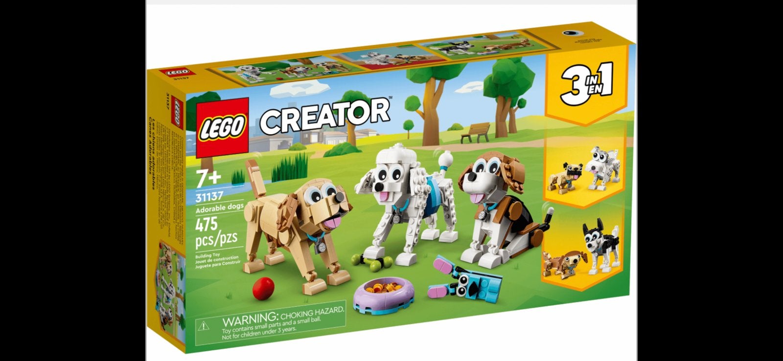 Lego Creator 3 in 1 31137 Schattige honden NIEUW!!, Lego, Nieuw, Ophalen of Verzenden, Compleet