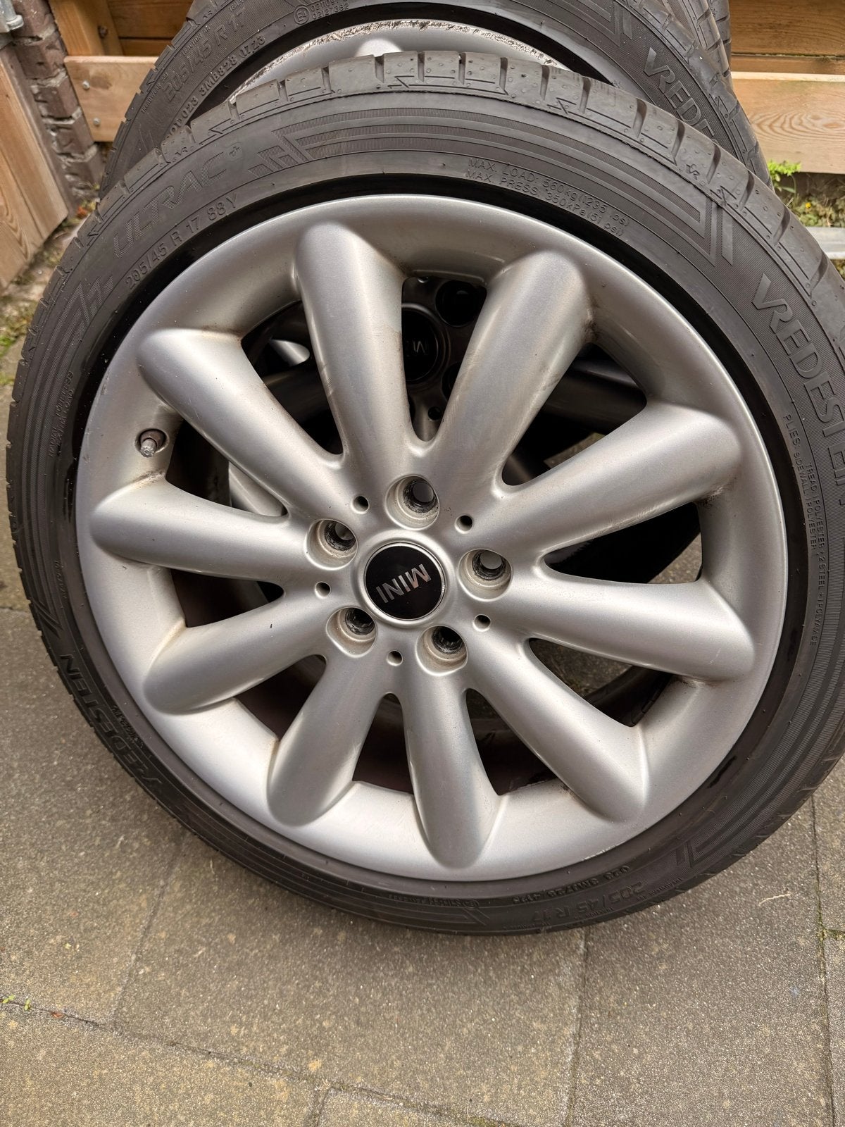 Mini Cooper S velgen met Vredestein Ultrac banden, Auto-onderdelen, Gebruikt, Banden en Velgen, 17 inch, Personenwagen