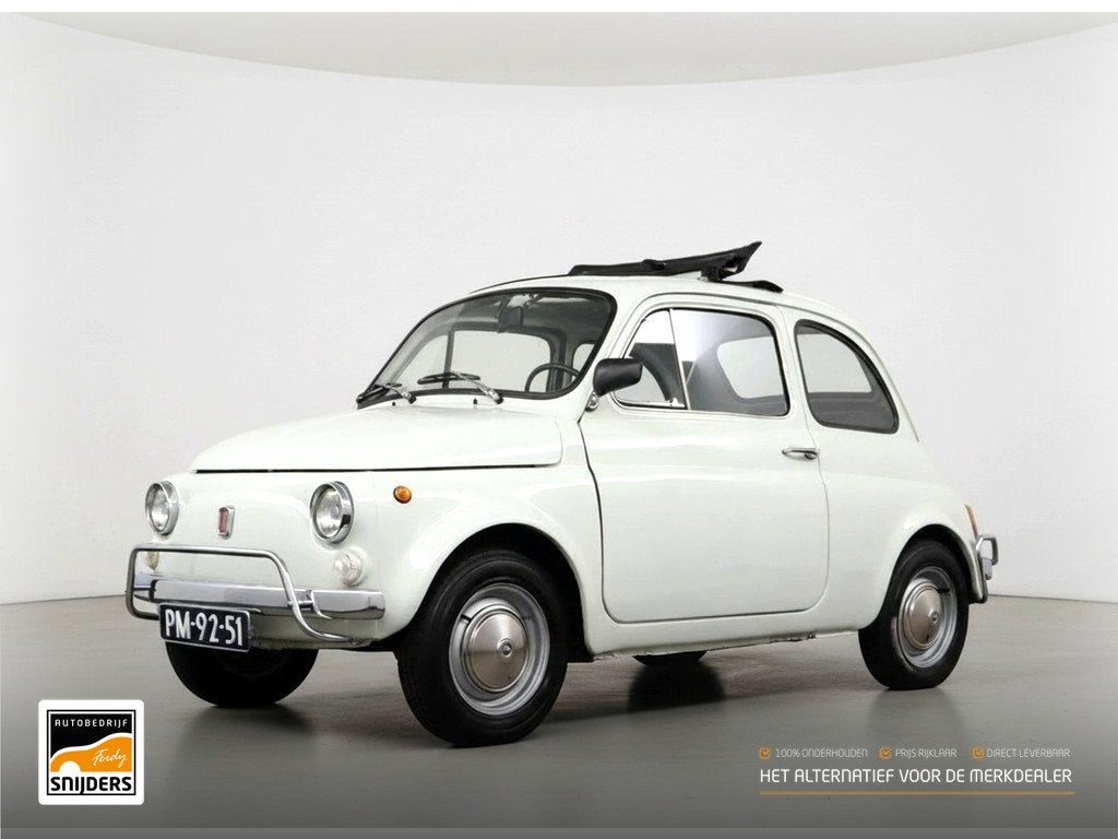 Fiat 500L Fiat Unieke schuurvondst uit Italië met slechts 2, Zwart, 4 stoelen, Wit, Bedrijf