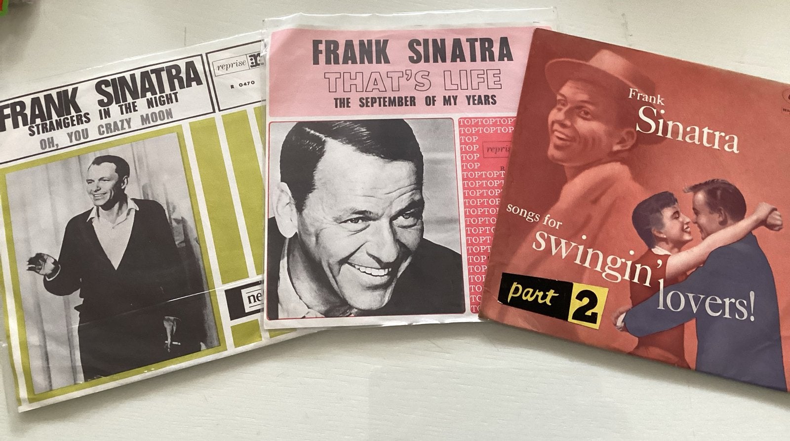 Frank Sinatra - drie singles, Cd's en Dvd's, Vinyl Singles, Gebruikt, 7 inch, Ophalen of Verzenden, EP