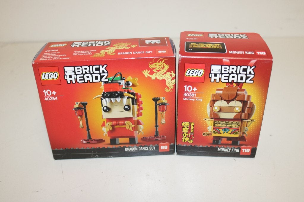 Lego BrickHeadz 40354 & 40381 Monkey King & Dance Guy NIEUW, Lego, Nieuw, Ophalen of Verzenden, Complete set
