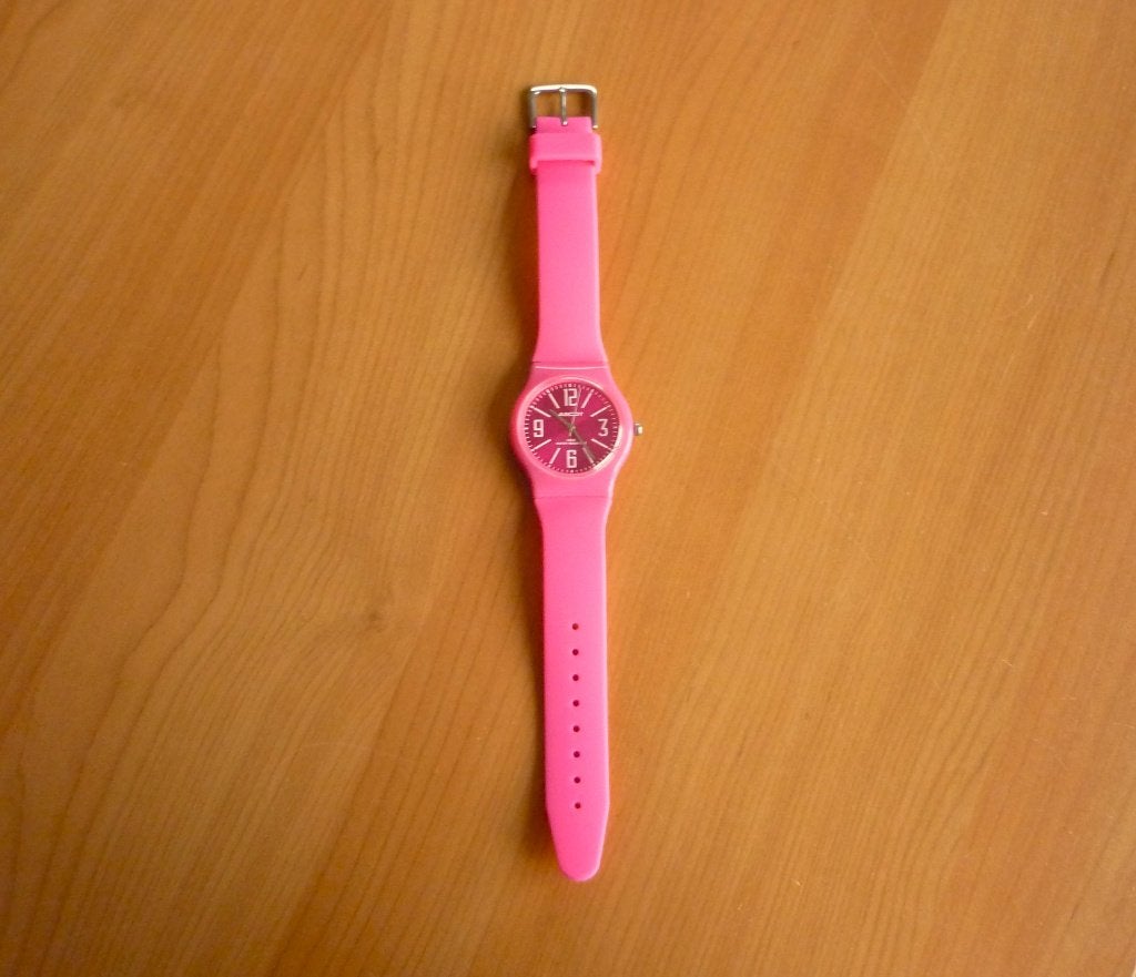 Fuchsia roze soft touch horloge van Ascot, Sieraden, Tassen en Uiterlijk, Ophalen of Verzenden, Nieuw, Roze