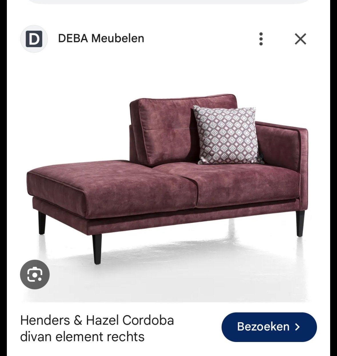 Henders & Hazel Cordoba divan element rechts - Zo goed als n, Huis en Inrichting, Ophalen, Eenpersoons, 150 tot 200 cm, Zo goed als nieuw