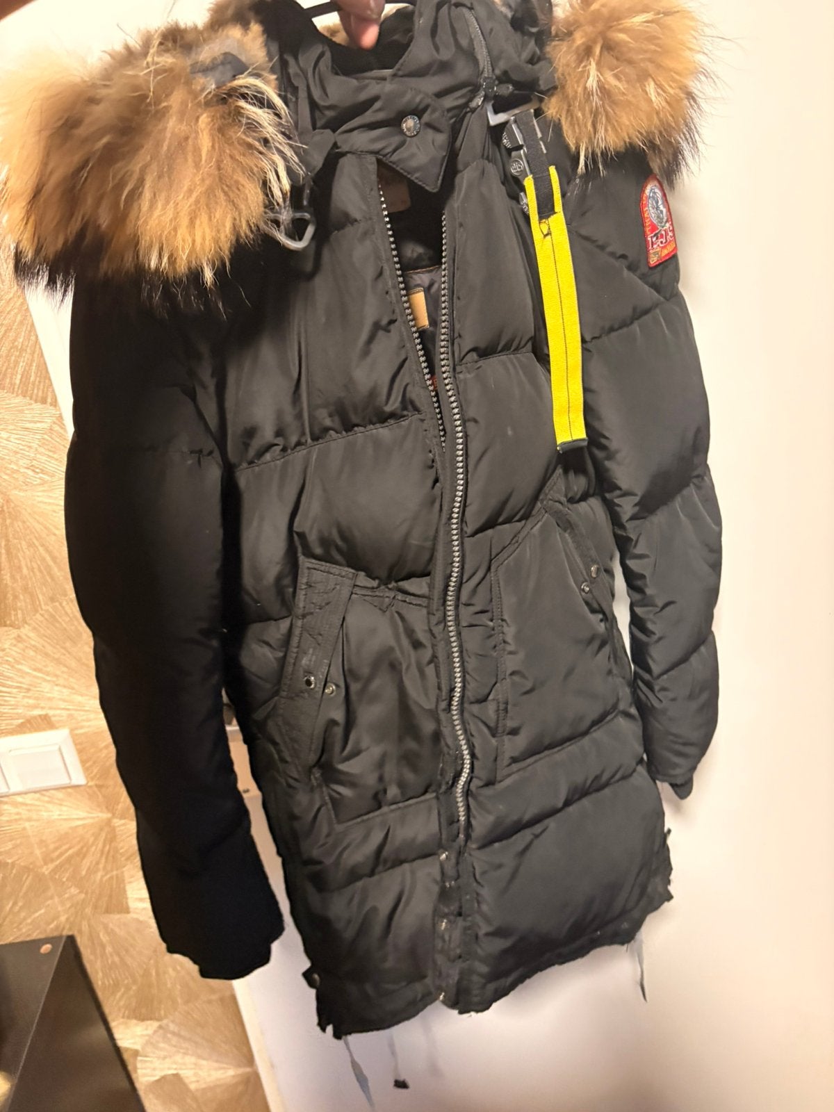 Parajumpers jas long bear, Ophalen of Verzenden, Gedragen, Maat 36 (S), Zwart