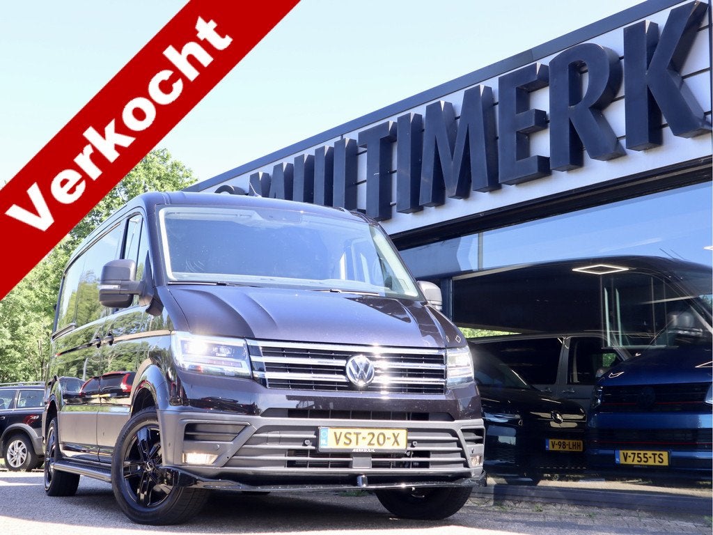 Volkswagen Crafter 30 2.0 TDI L3H2 Exclusive (bj 2023), Auto's, Gebruikt, Euro 6, 4 cilinders, Zwart
