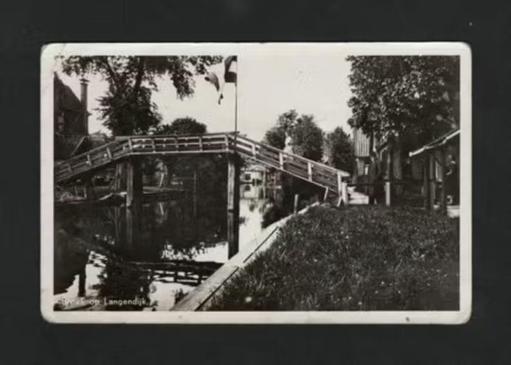 Broek op Langendijk 1943., Ophalen of Verzenden, 1940 tot 1960, Gelopen, Noord-Holland