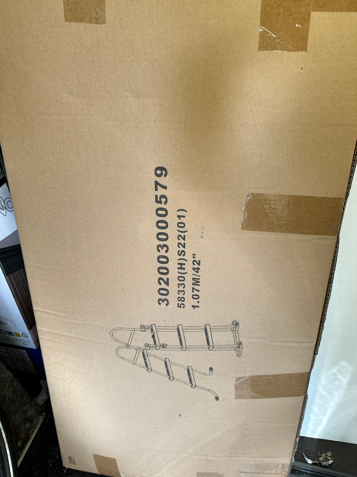 Zwembadtrap nieuw in doos 1m, Ophalen, Nieuw, Ladder