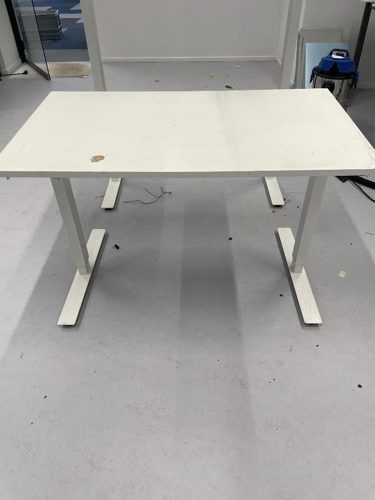 IKEA Skarsta Zit/sta bureau 120x50cm, Ophalen, Gebruikt, IKEA, Wit