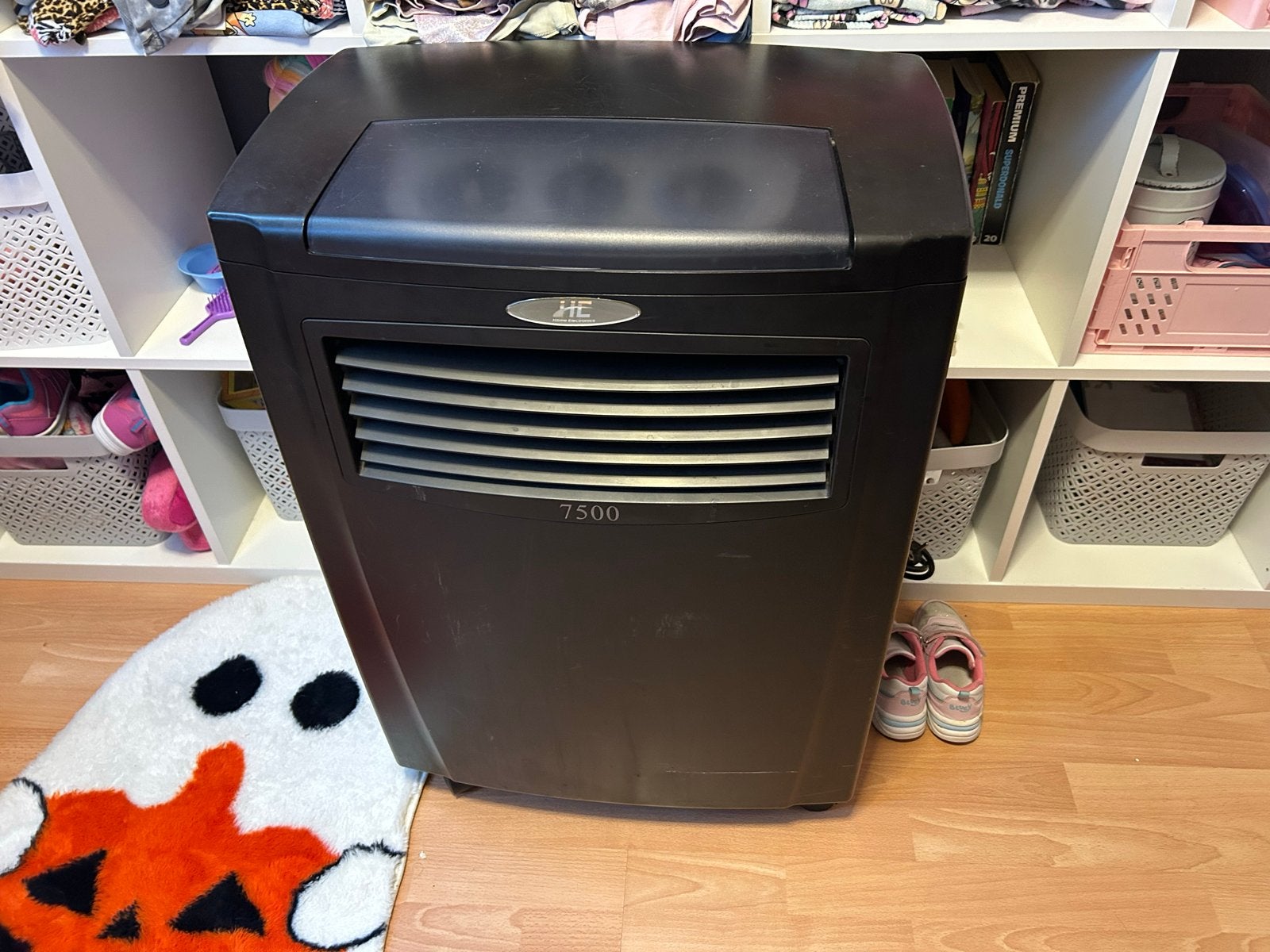 Mobiele airco met slang - HE 7500, Ophalen, Gebruikt, Minder dan 60 m³, Timer