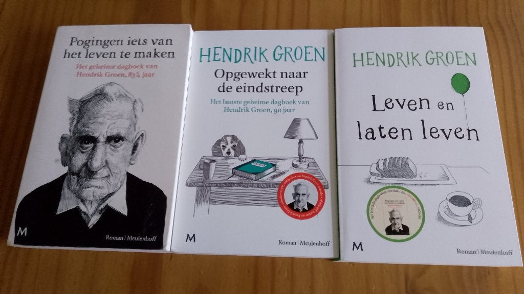 Hendrik Groen, 3 boeken, Hendrik Groen, Ophalen of Verzenden, Zo goed als nieuw, Nederland