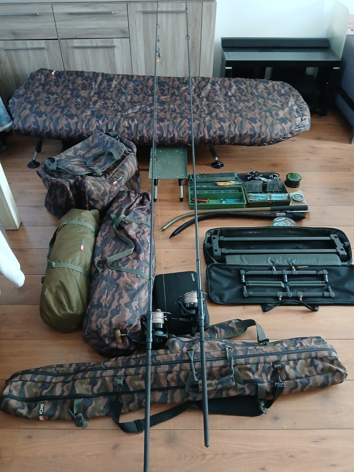 volledige karper set jrc rova, Ophalen, Zo goed als nieuw, Complete set