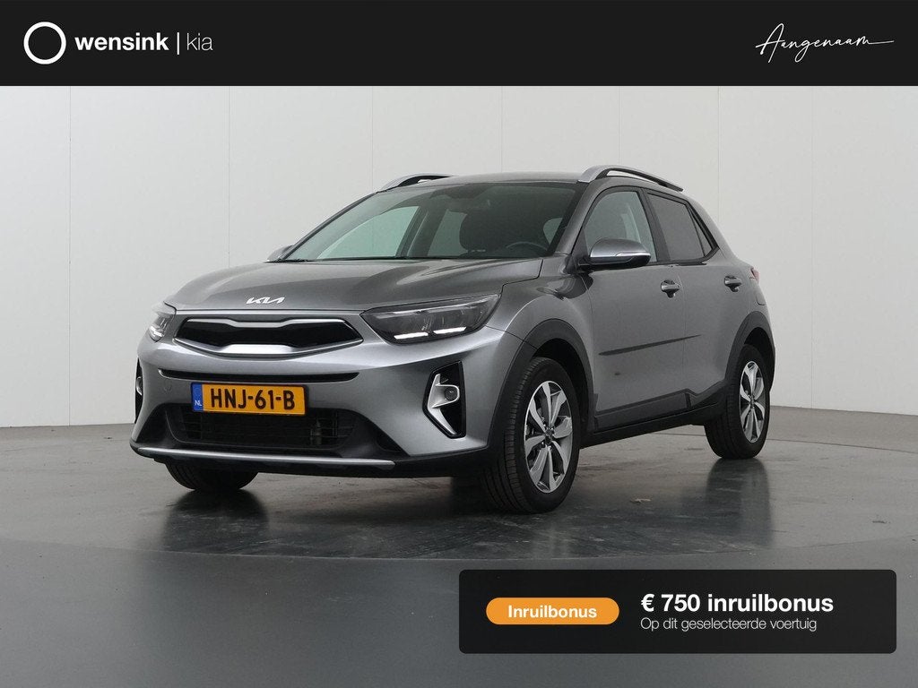 Kia Stonic 1.0 T-GDi MHEV DynamicPlusLine | Stoel/Stuurwielv, Auto's, Kia, Voorwielaandrijving, Euro 6, Automatische klimaatregeling