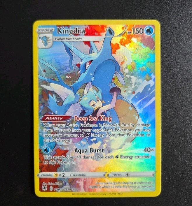 Kingdra TG03/TG30 Pokemon Astral Radiance illustration rare, Ophalen of Verzenden, Zo goed als nieuw, Booster, Foil