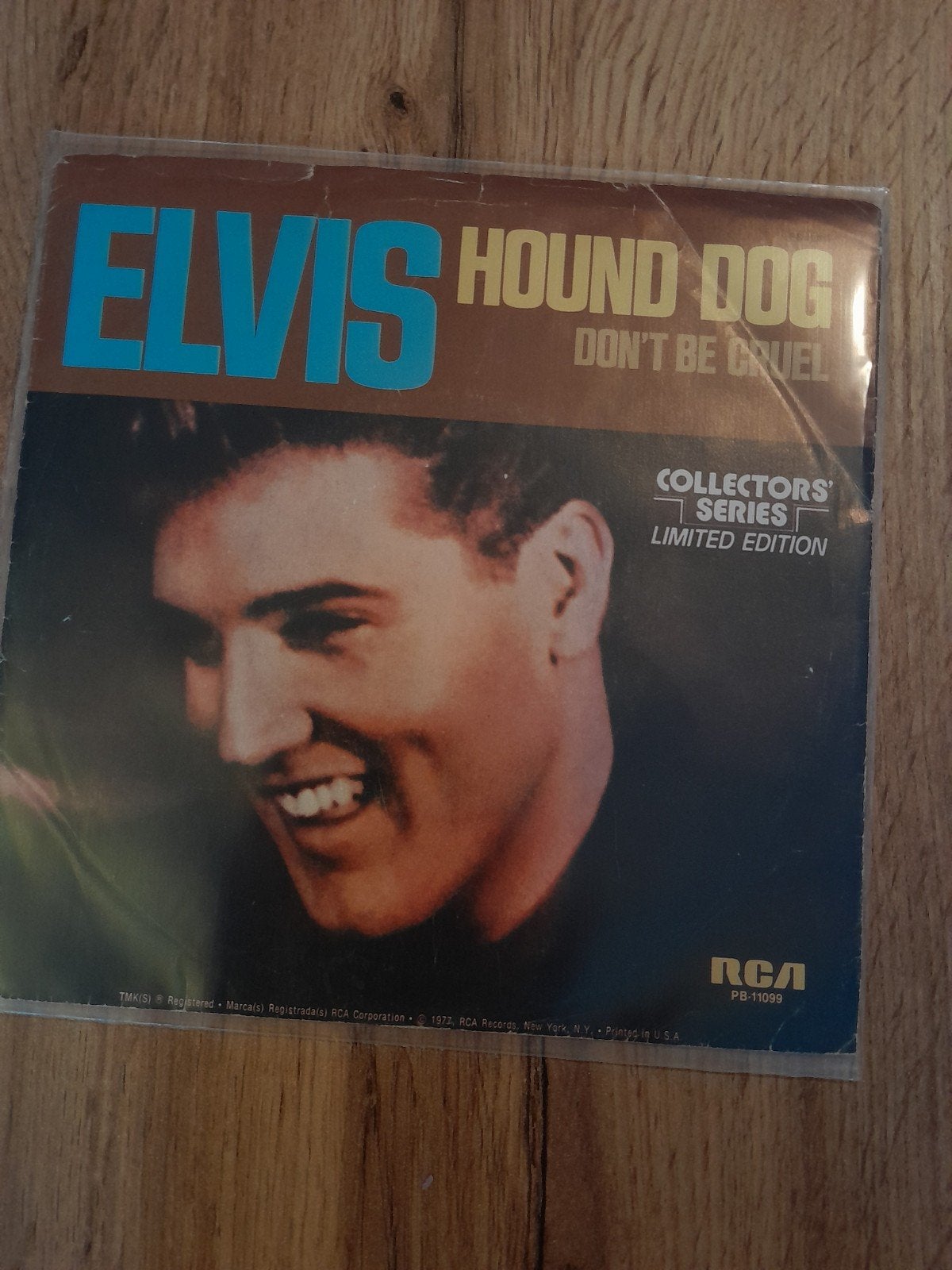elvis 7 inch hound dog, Ophalen of Verzenden, Zo goed als nieuw, Pop