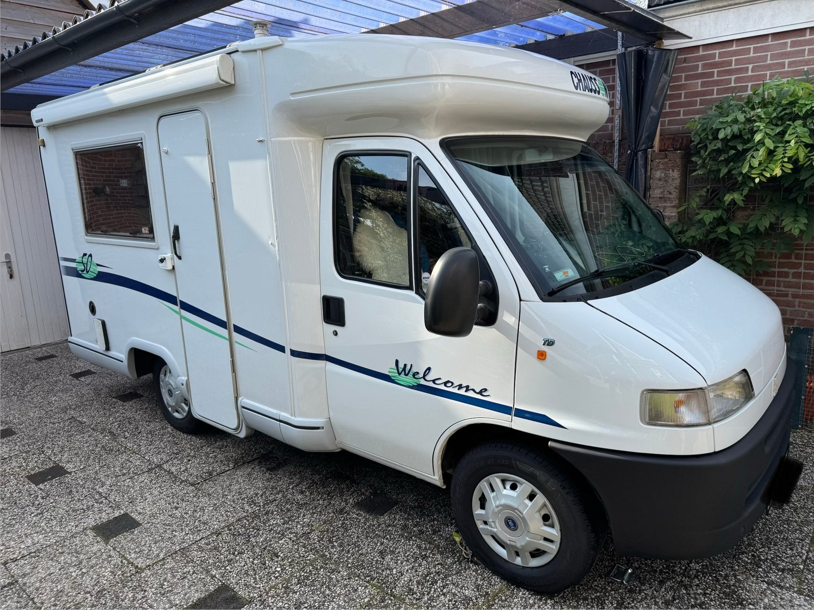 Te koop: Camper Fiat Ducato 1.9 TD Chausson Welcome 50, Caravans en Kamperen, Campers, Ringverwarming, Fiat, Tot en met 2, Gaslek-detector