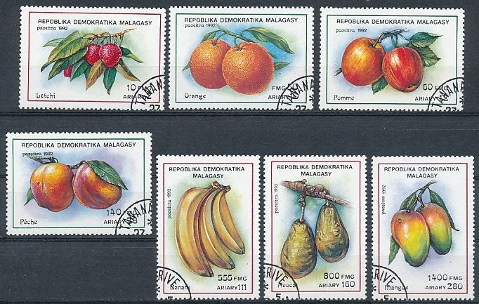 Madagaskar 1992 M1359-1365 gest., Ophalen of Verzenden, Overige landen, Gestempeld