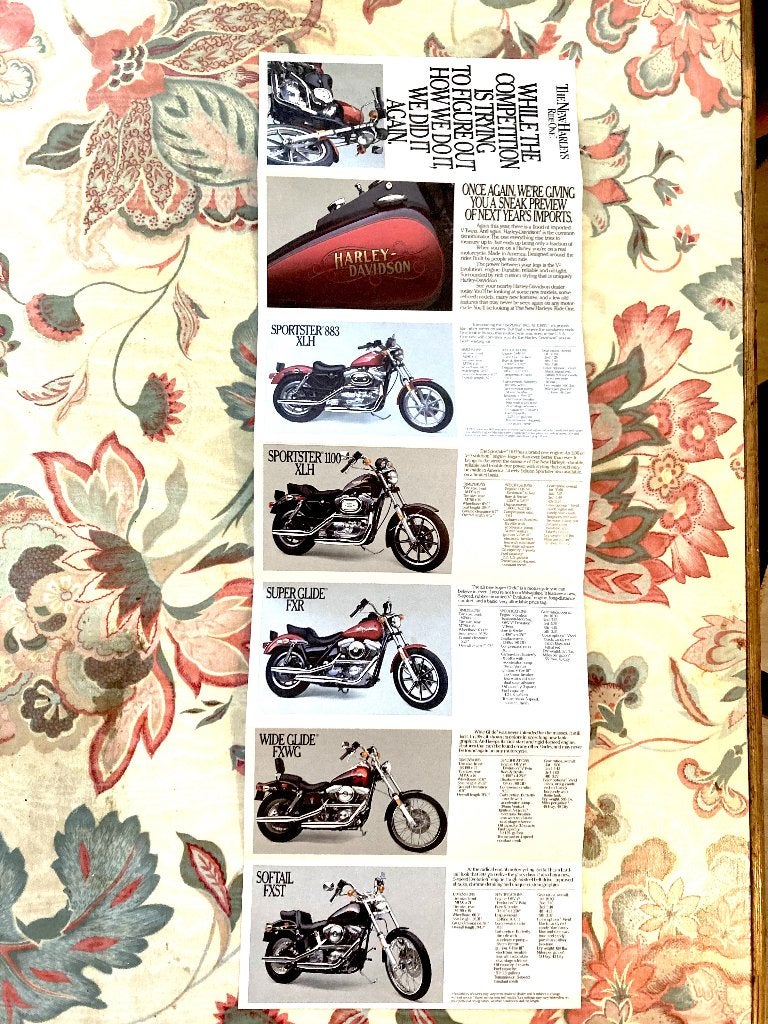 harley davidson brochure, Ophalen of Verzenden, Harley-Davidson of Buell