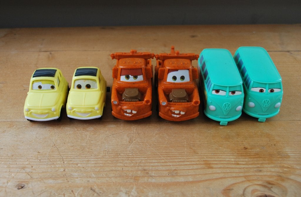 3 x Cars Disney, Ophalen of Verzenden, Overige figuren, Nieuw, Beeldje of Figuurtje