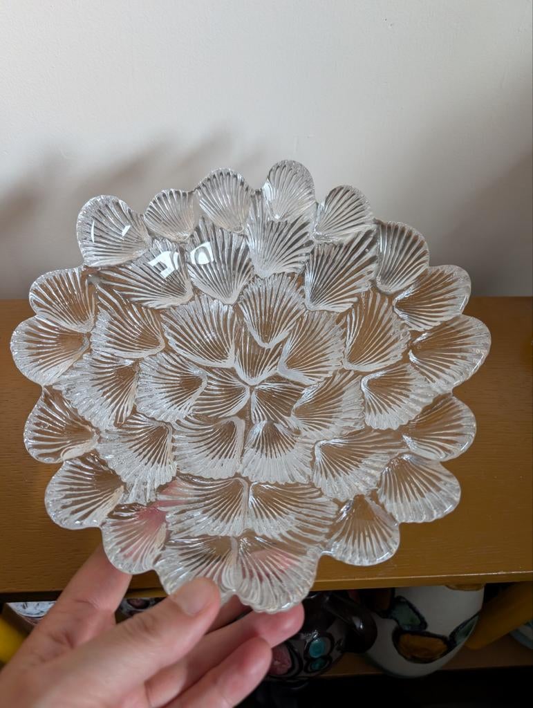 Vintage Royal Copenhagen glas schaal, Antiek en Kunst, Antiek | Glas en Kristal, Ophalen of Verzenden