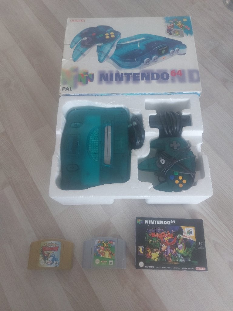 Nintendo 64 met spellen, Spelcomputers en Games, Ophalen, Gebruikt, Met 1 controller, Met games