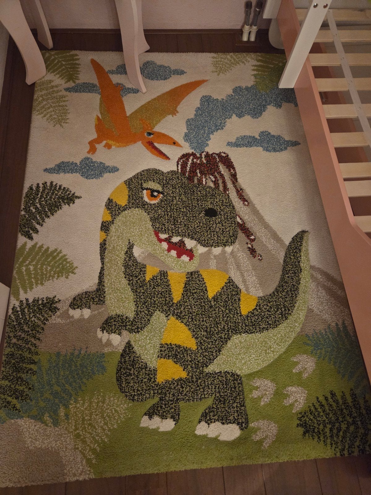 Dino speelkleed voor kinderkamer, Dinosaurus, Kinderkamer, Speelkleed, 100 tot 150 cm, Ophalen of Verzenden, Zo goed als nieuw