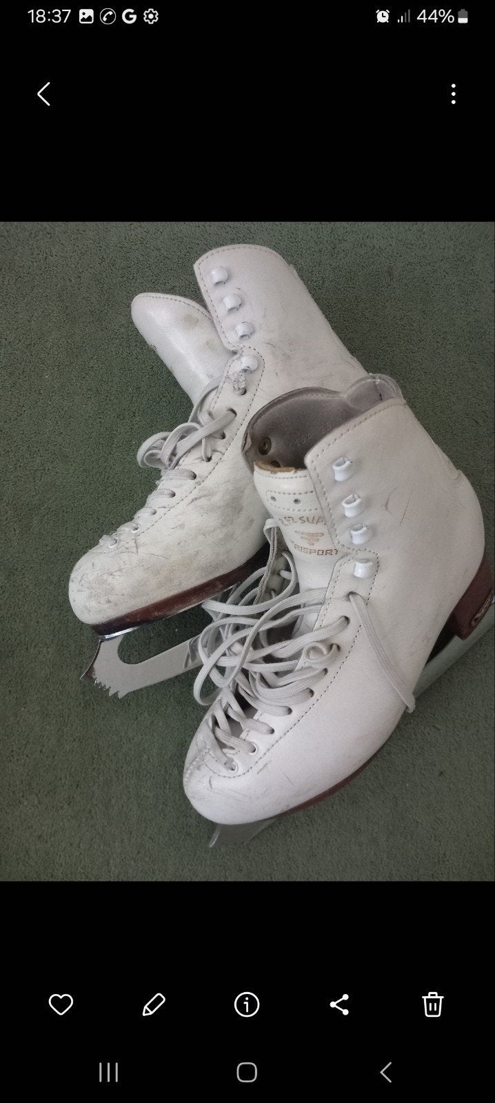 Kunstschaatsen Risport RF2 Super mt 250 MK Vision ijzers 9,5, Overige merken, Ophalen of Verzenden, Zo goed als nieuw, Kunstschaatsen