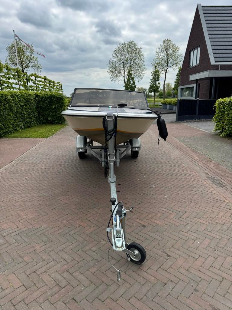 Beekman Select 400 met 15pk Mercury 4 takt en Marlin trailer, Ophalen, 10 tot 30 pk, Gebruikt, Met afstandsbediening