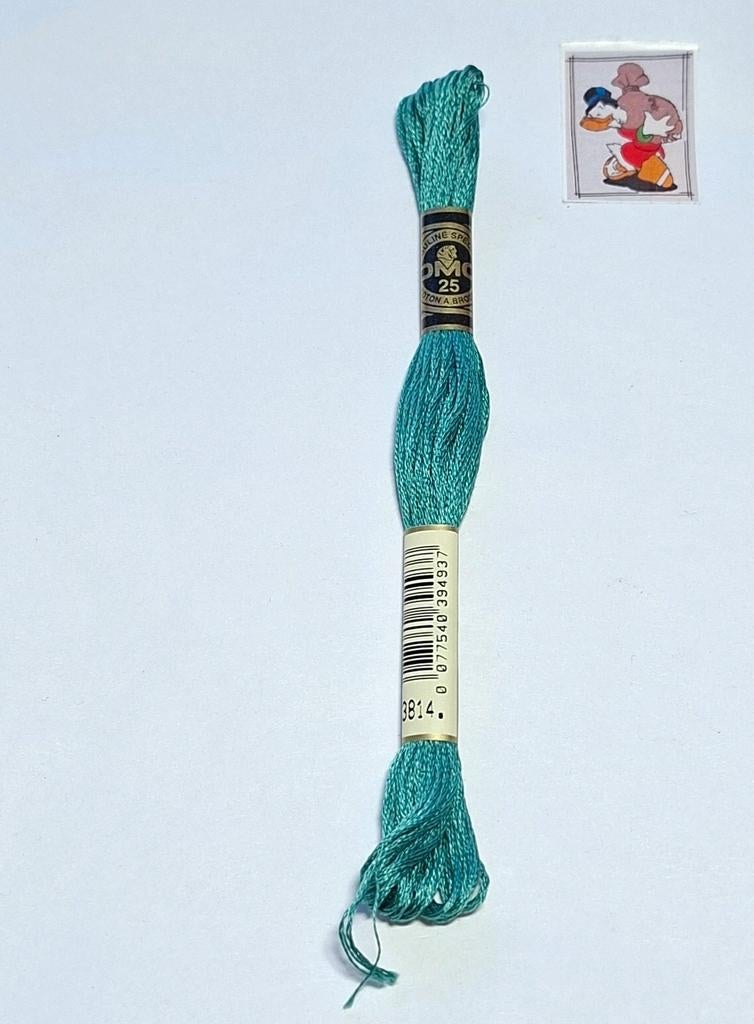 DMC mouline, groen 3814, Mulhouse, France, Ophalen of Verzenden, Borduurgaren of Zijde, DMC