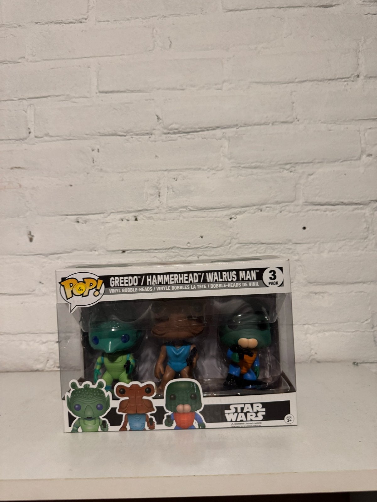 Funko Pop! Star Wars Greedo/Hammerhead/Walrus Man 3-pack, Ophalen of Verzenden, Nieuw