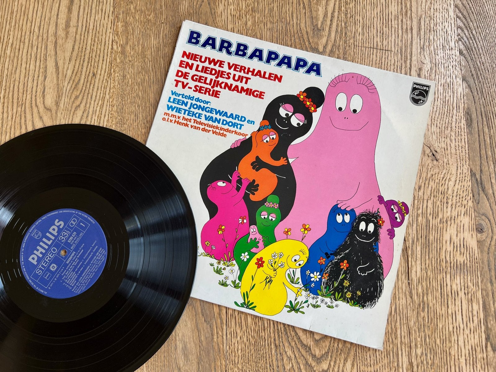 Vintage elpee Barbapapa 1974 Polyscope, LP, Gebruikt, Ophalen of Verzenden, Muziek