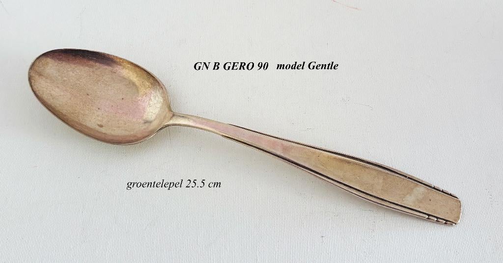 Teab GERO 90 Gentle 692 Groentelepel Verzilverd GN G Nilsson, Antiek en Kunst, Antiek | Bestek, Ophalen