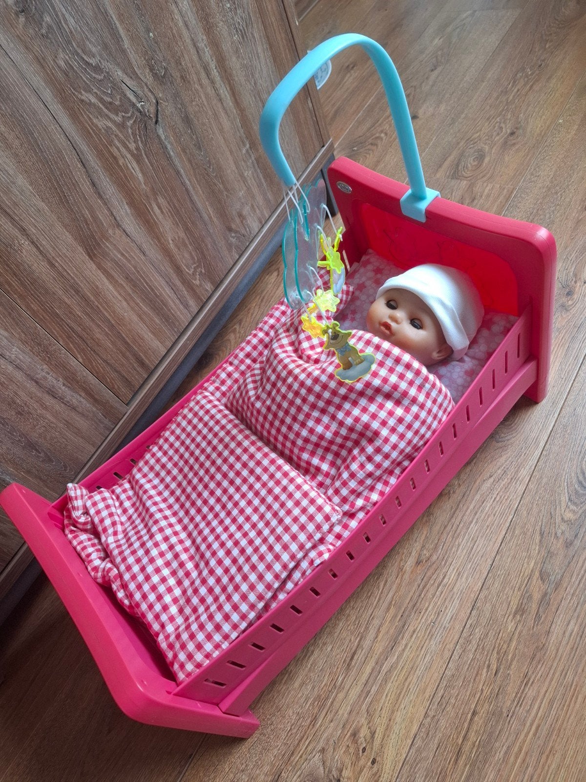 Babyborn bed met pop, Ophalen of Verzenden, Gebruikt, Babypop