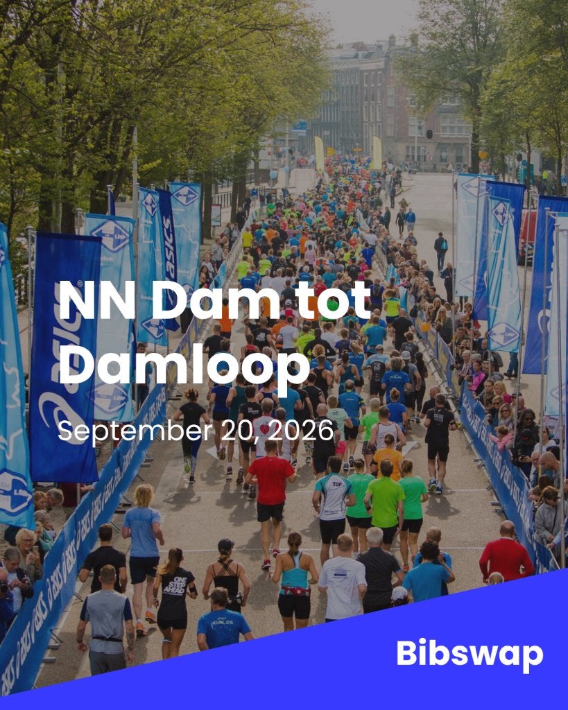 Startbewijs NN Dam tot Damloop - veilig via Bibswap, Eén persoon, September