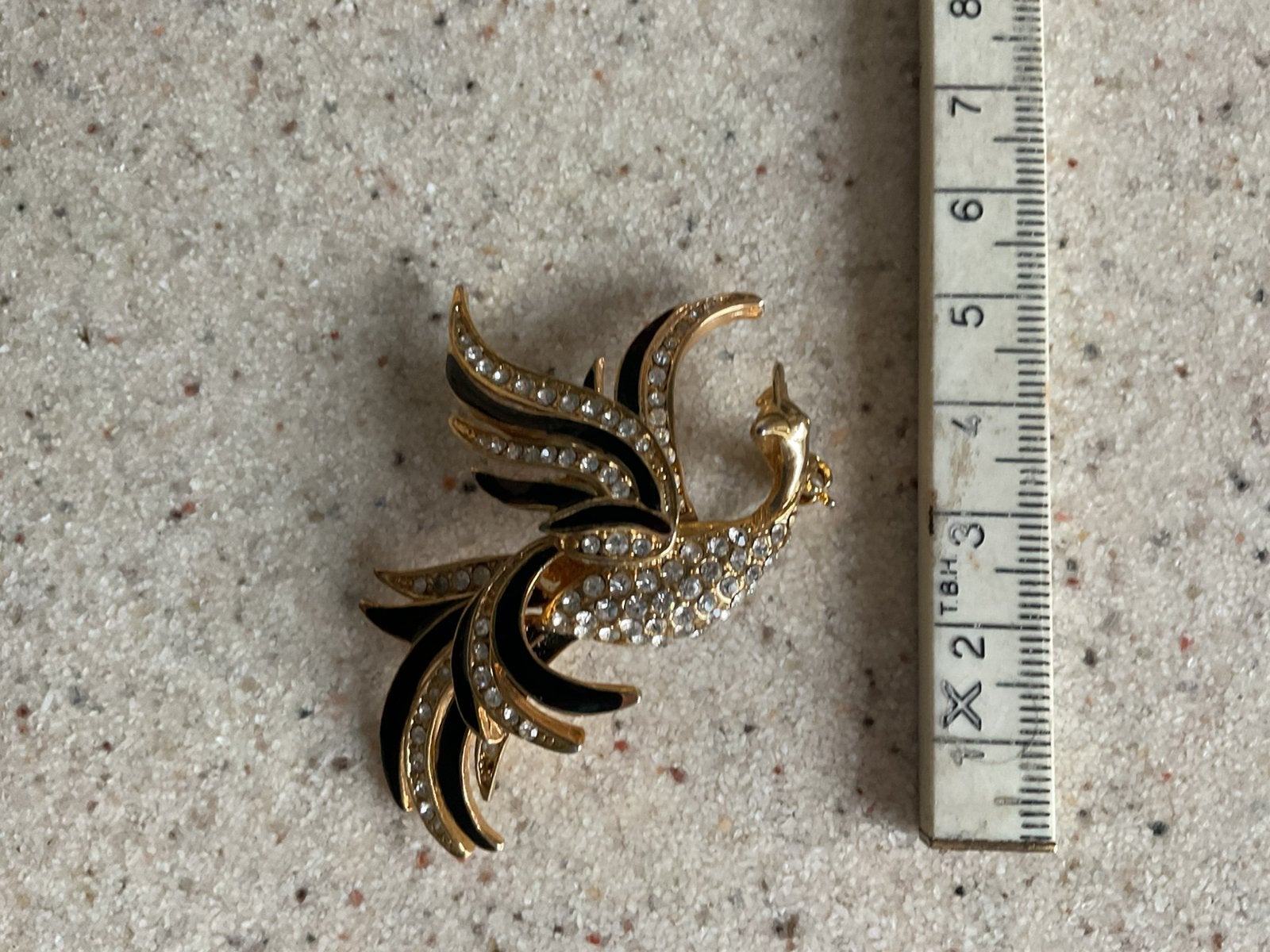 Broche paradijs vogel, Ophalen of Verzenden, Zo goed als nieuw, Overige materialen