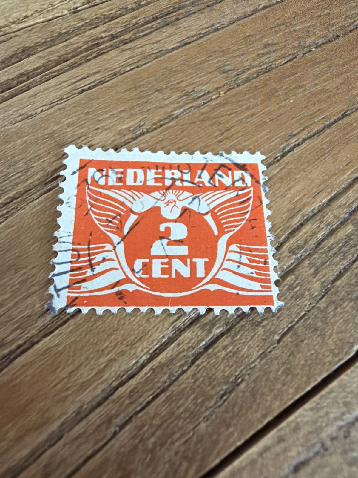 Nederland 2 Cent postzegel, Postzegels en Munten, Ophalen of Verzenden, T/m 1940, Gestempeld