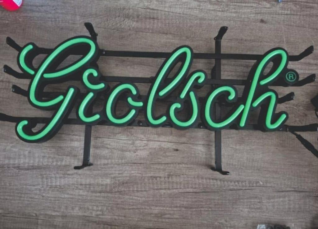 grolsch lichtreclame voor in bar, Ophalen of Verzenden, Zo goed als nieuw, Lichtbak of (neon) lamp
