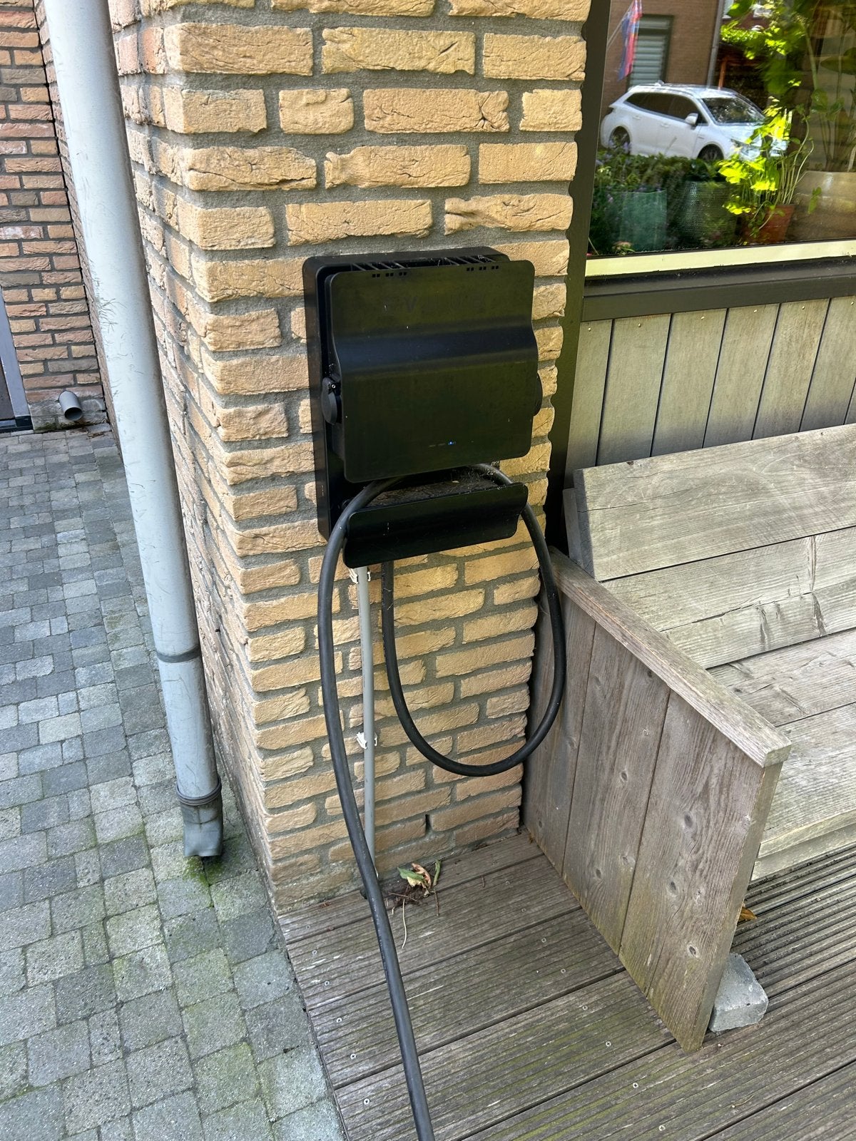 Gebruikte EVHub laadpaal met laadkabel voor elektrische auto, Auto diversen, Laadpalen, Ophalen, Gebruikt, Laadpaal en Laadkabel