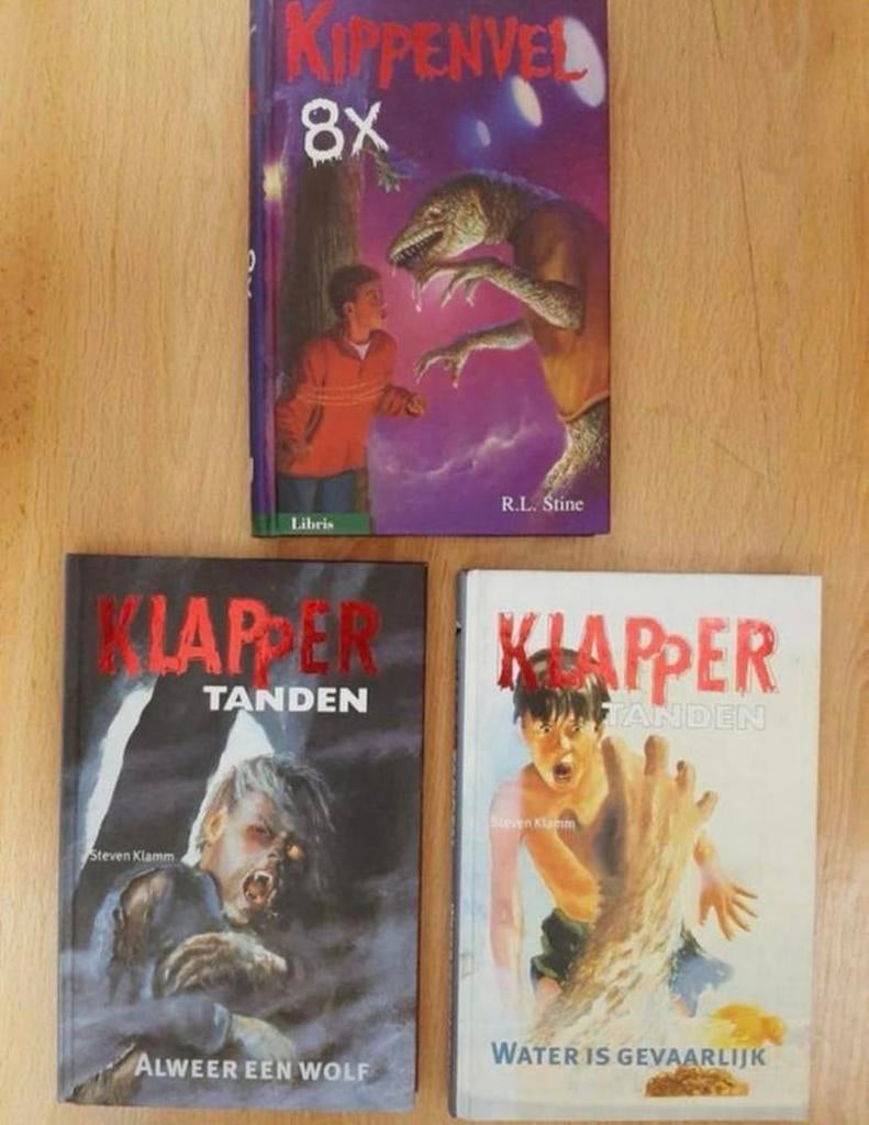 3 spannende boeken: Klappertanden en Kippenvel, Boeken, Kinderboeken | Jeugd | 10 tot 12 jaar, Ophalen of Verzenden, Gelezen