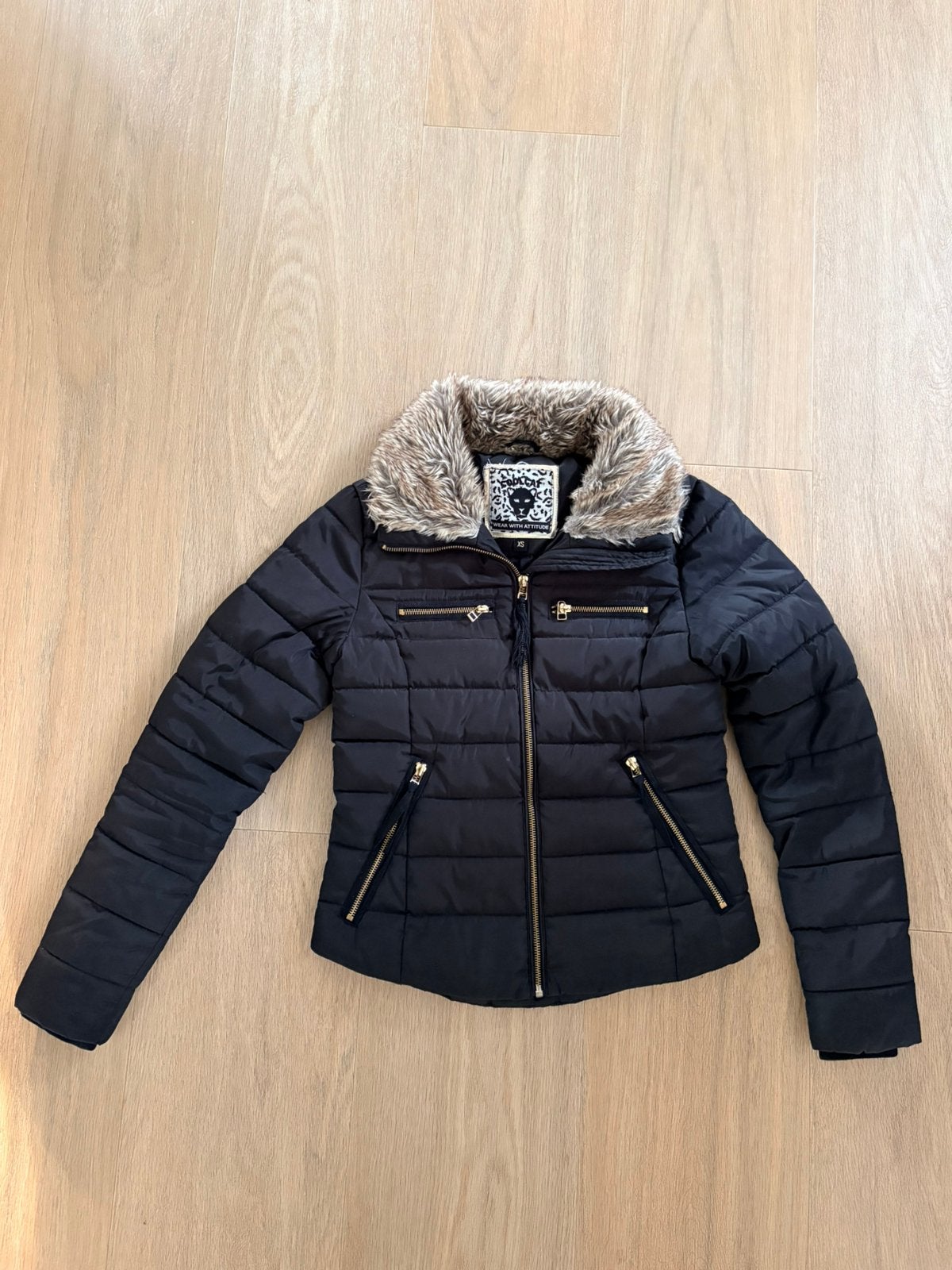 Coolcat jas maat xs, Kleding | Dames, Ophalen of Verzenden, Gedragen, Maat 34 (XS) of kleiner, Zwart